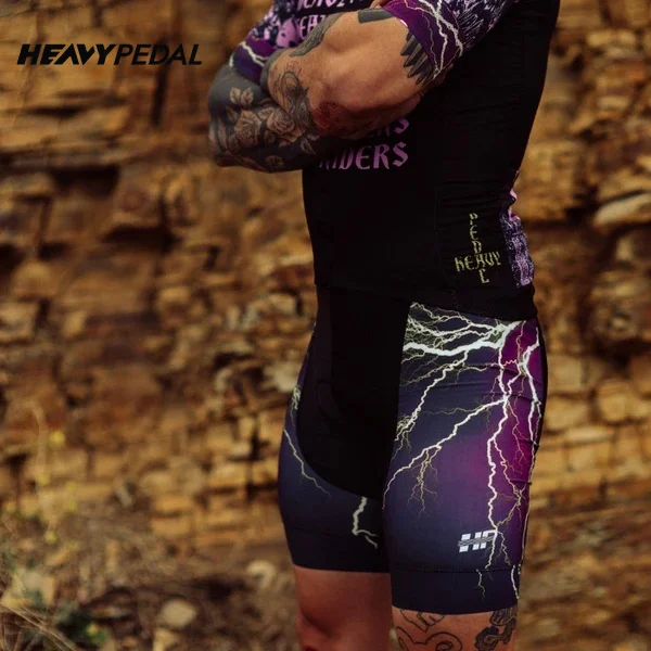 Heavypedal Cycling Bibs Shorts Mountain Bike Breathable Mens 16D Gel Padded Ropa Ciclismo Bicycle Pants Wear