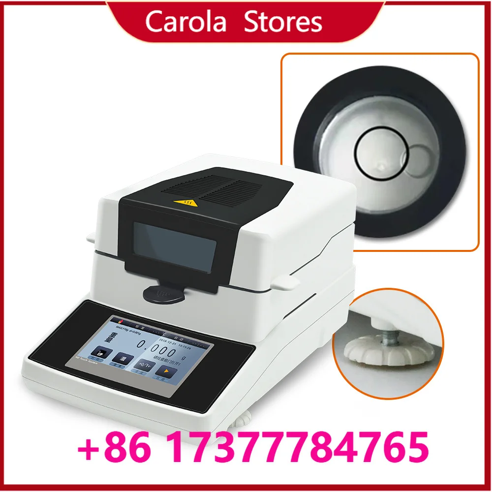 110g Capacity 1mg Readability Halogen Moisture Meter Portable Efficient Moisture Testing Equipment for Industrial & Lab Use