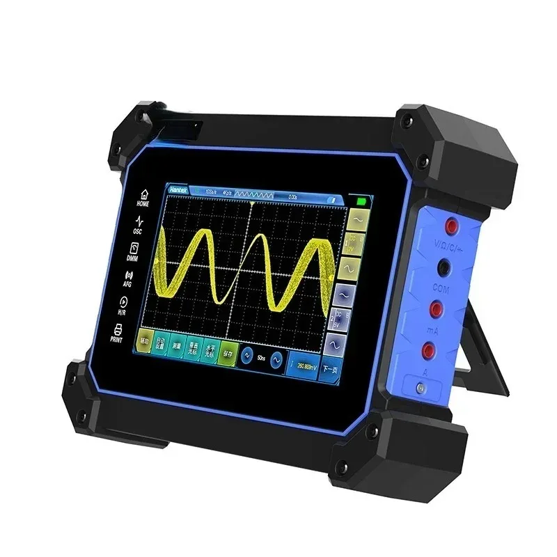 

peiqifor Digital Tablet Oscilloscope Dual Channel 110M Bandwidth 1gs Sampling Rate Small Handheld Tablet Oscilloscope
