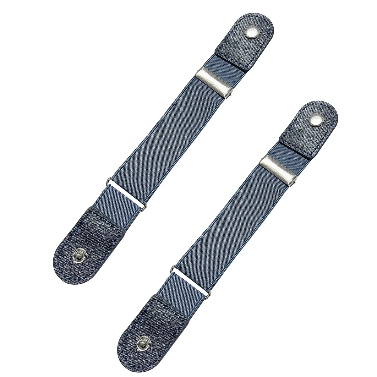 2 Stück verstellbarer, elastischer Gürtel ohne Schnalle, Unisex-Freizeit-Taillenzubehör für Jeans und Hosen – Detail 7