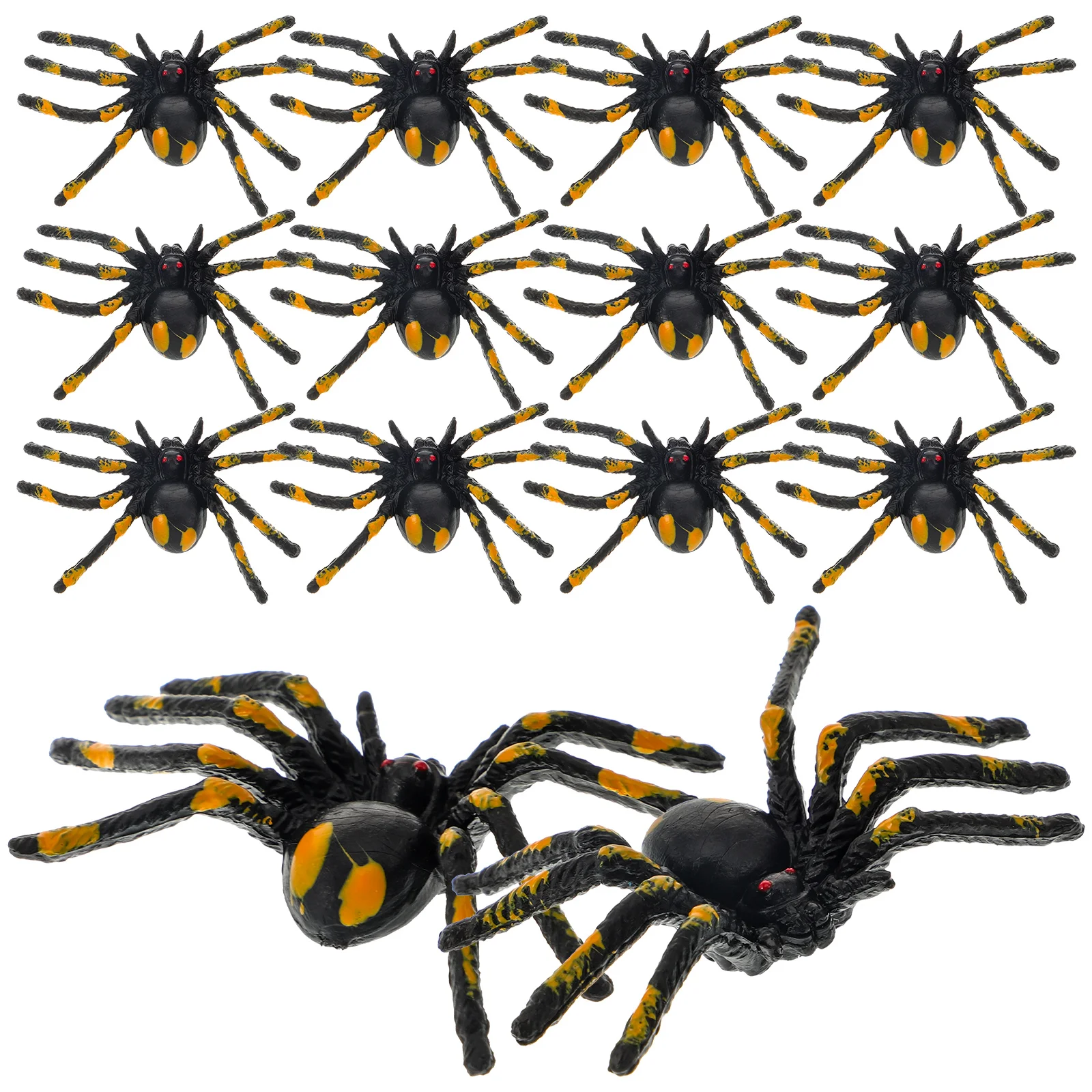 15-delige simulatie spindecoraties realistische plastic spinnen voor Halloween-feest carnaval kostuum speel rekwisieten geschenken