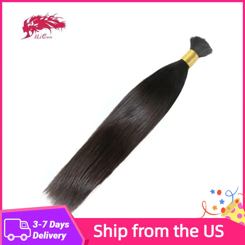 

Доставка из США, бразильские человеческие волосы оптом для плетения, плетение прямых натуральных волос, необработанные пучки человеческих волос, без утка