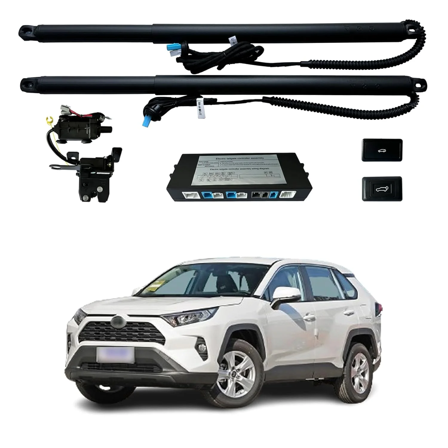 

PLEXYNOVAR Electric Tailgate Kit for Toyota RAV4 2019-2025 Power Liftgate Back Door Struts Auto Car Trunk Boot Lid Shock Lift