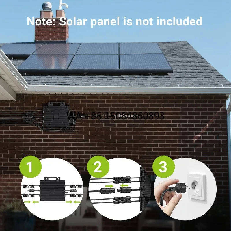 

Balcony solar power generation 2000W Microinverter DC to AC Power Grid Tie for Solar Panel Plant Balcony Energy System