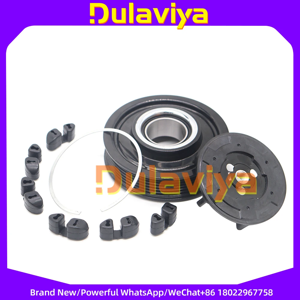 AC Compressor Clutch Pulley for SKODA FABIA ROOMSTER VW GOLF IV LUPO BORA FOX 6Q0898810 6Q0820803J 6Q0820803K 6Q0820803P