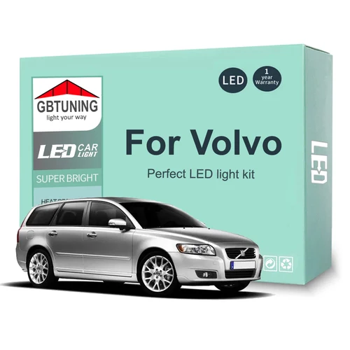 Kit de bombillas LED para Interior Volvo V70 V50 V60 XC60 XC70 XC90 C30 C70 S40 S60 S70 S80 S90, lámpara para maletero de vehículo Canbus