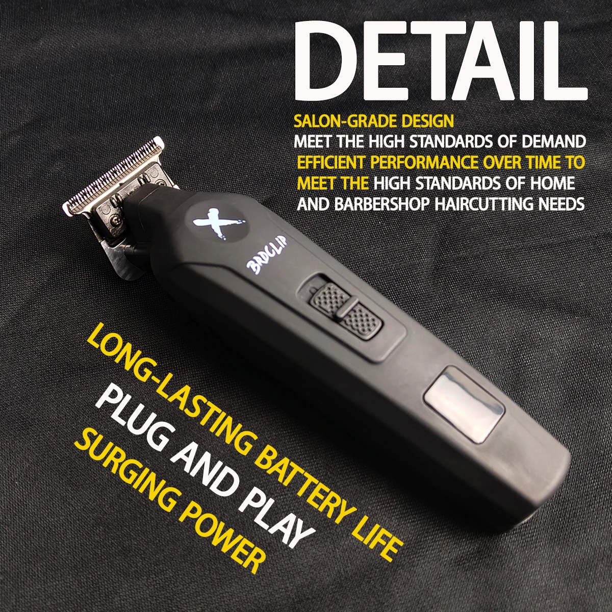 

BRDCLIP 1888, мужской триммер для волос, беспроводной светодиодный цифровой дисплей, USB, профессиональная машинка для стрижки волос, триммер с масляной головкой