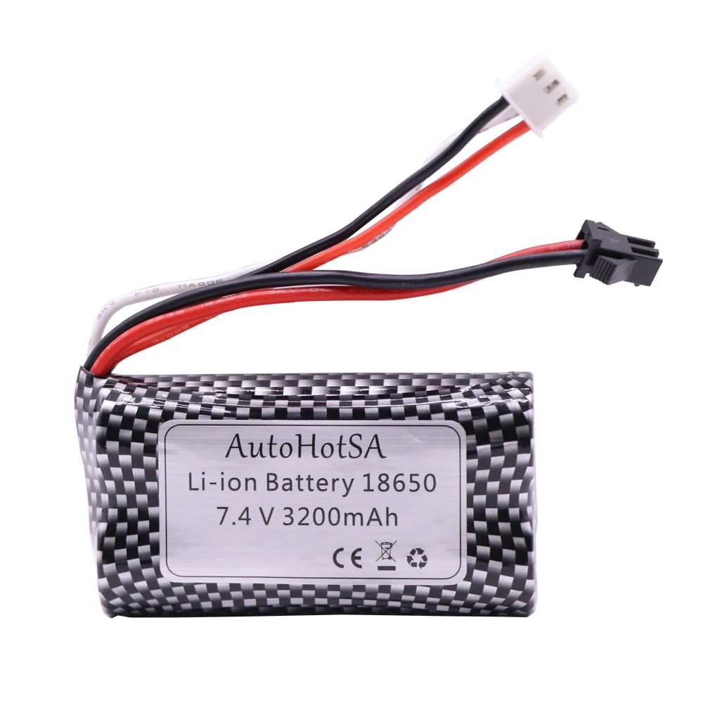 7.4v 3200mah bateria lipo recarregável sm/jst/t/tamiya plug para helicóptero rc peças de brinquedo 7.4v bateria lipo 18650 brinquedos bateria 1 peça