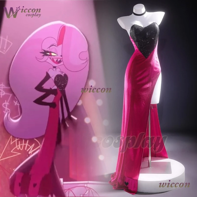 Angel Dust Cosplay Costume Halloween Carnival Party Christmas Play Role Clothes Clothing Haubin Hotel S2 Halloween Cos Coat Set