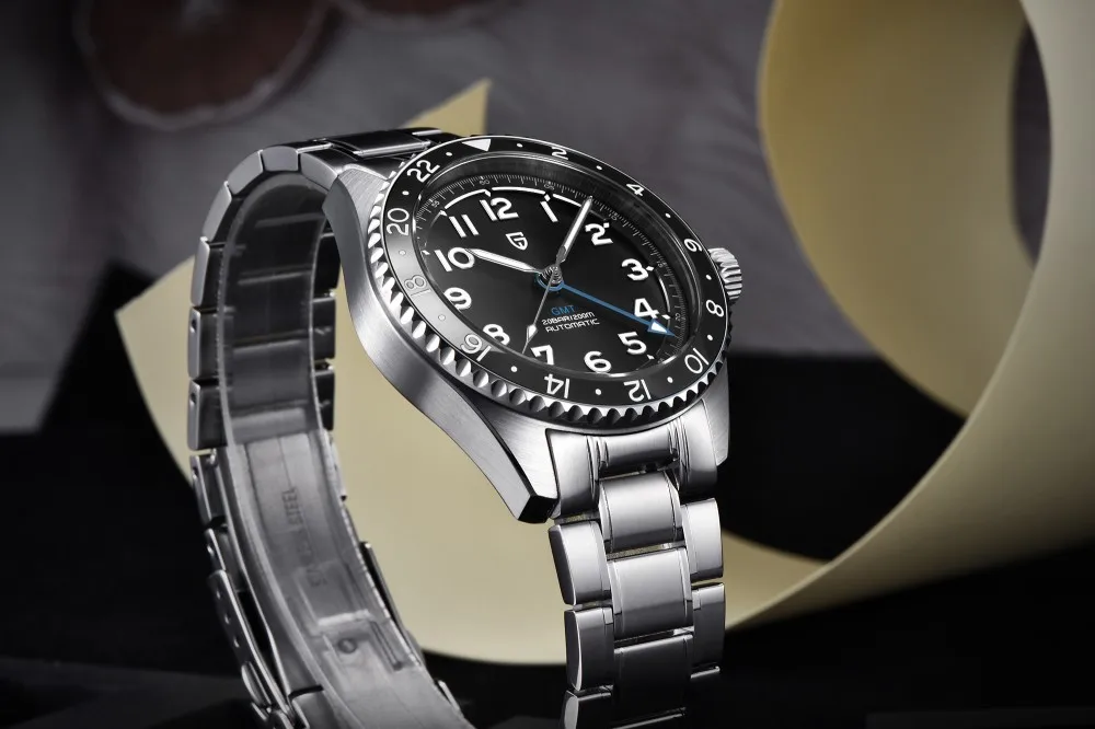 PAGANI DESIGN PD1784 Men’s GMT Automatic Mechanical Watch DG5833 Stainless Steel Sapphire Crystal Waterproof Local Delivery
