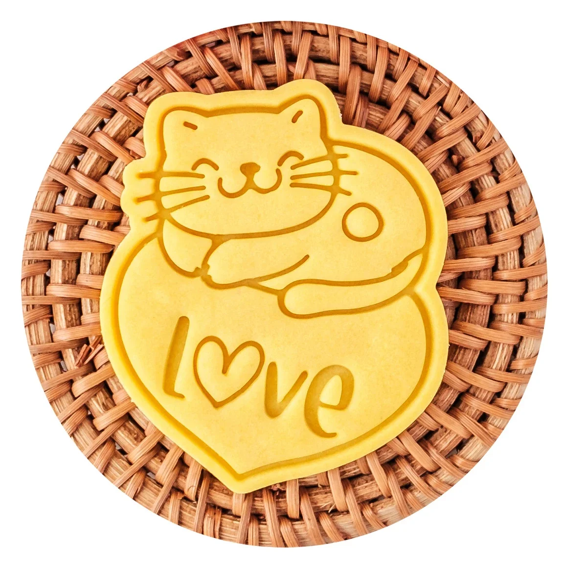 Valentine's Day Cookie Mold Cartoon Love Cat Biscuit Cutter Fondant Cake Decoration Cutting Mold Baking Tool for Wedding