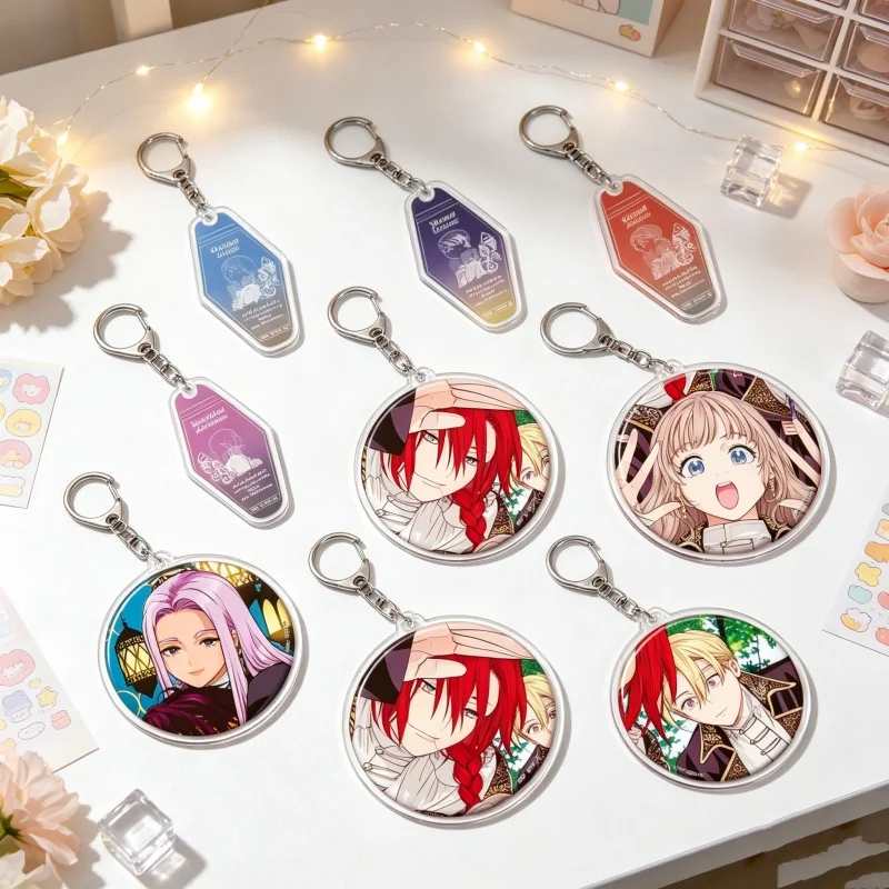 Anime 2026 NEW Return from Death 6CM Acrylic Pendant Keychain Cartoon Character Orianna Elsha/Vincent Tanzain Gifts For Friends