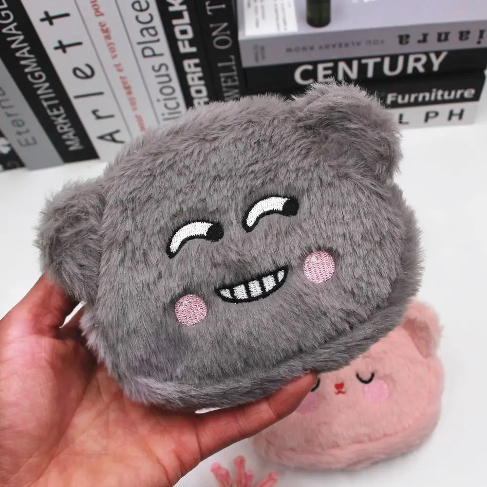 Cute Cartoon Plush Bear Wallet Plush Cartoon Cartoon Bear Coin Purse Creative Colorful Portable Plush Coin Bag Kids Gifts