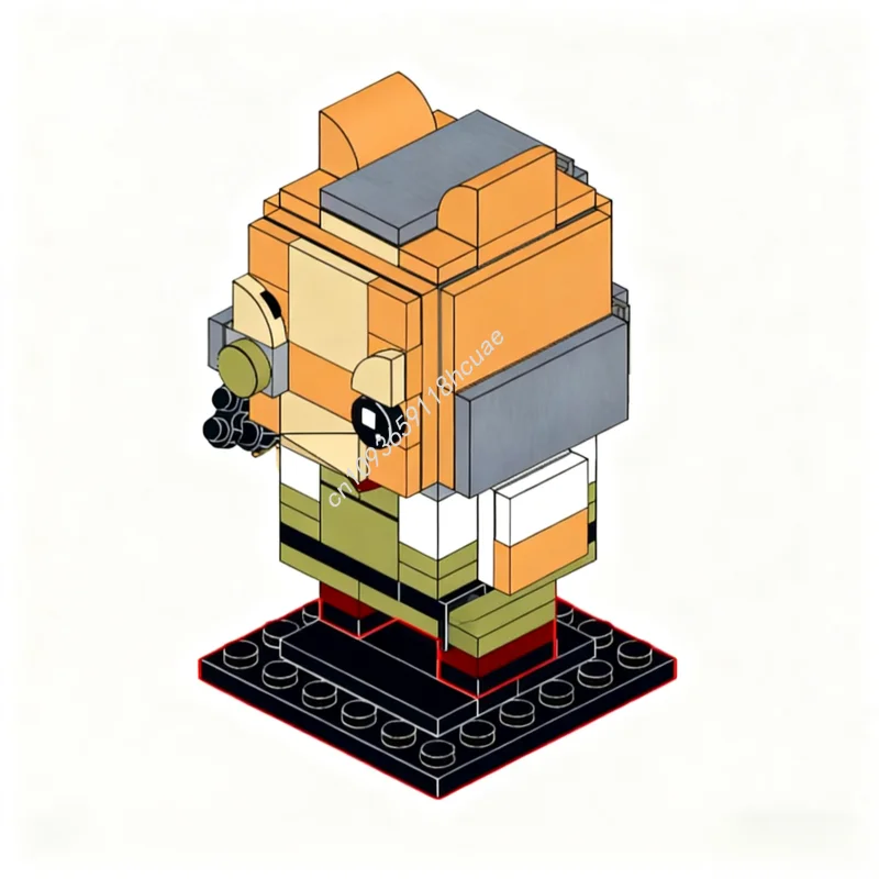 

118 шт. MOC Starfox Brickheadz модель строительные блоки творческая идея развивающие игрушки дети DIY сборка рождественских подарков