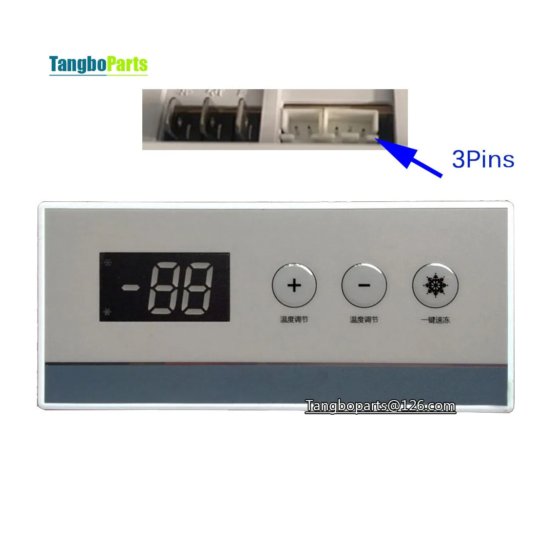 

Freezer Accessories Display Board Computer Board Temperature Control 3Pins BCD-12 Thermostat For XINGX Freezer