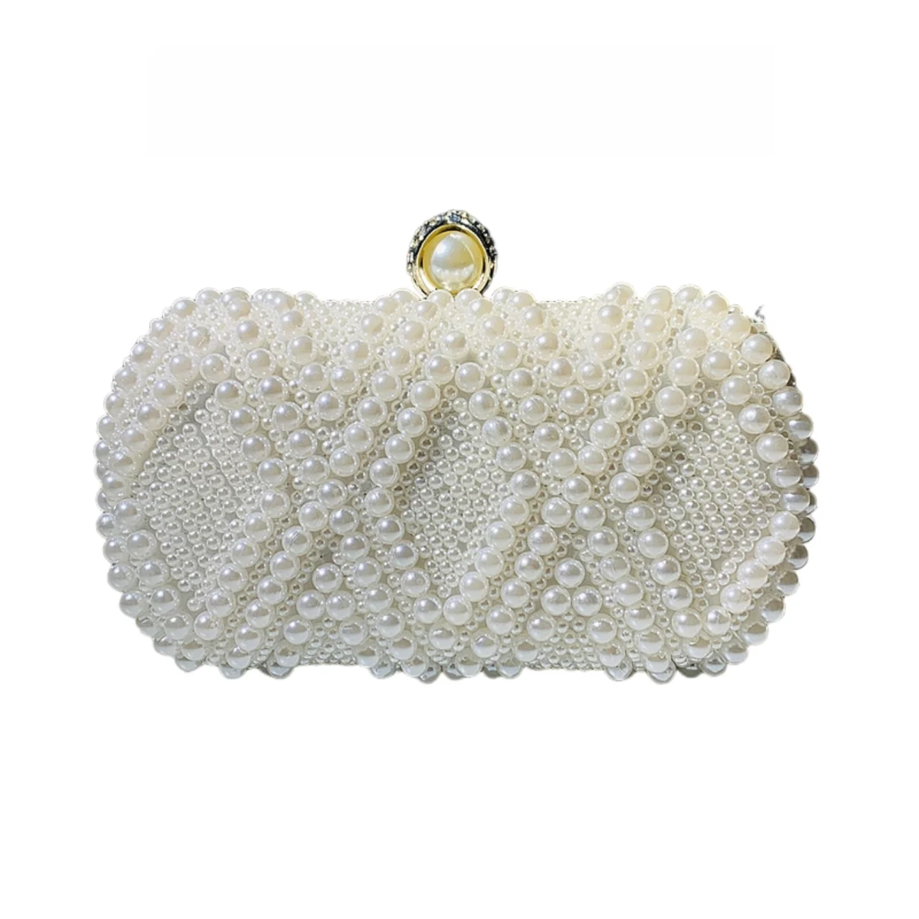 手作りビーズイブニングバッグファッショナブルなレディースパールディナーバッグクロスボディショルダーバッグ小さなスクエアバッグ中国の起源