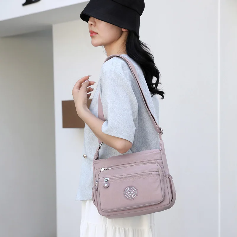 Casualowa nylonowa torebka na ramię Crossbody dla kobiet wodoodporna torba Messenger designerska wysokiej jakości torebka typu Bolsa Tote plażowa