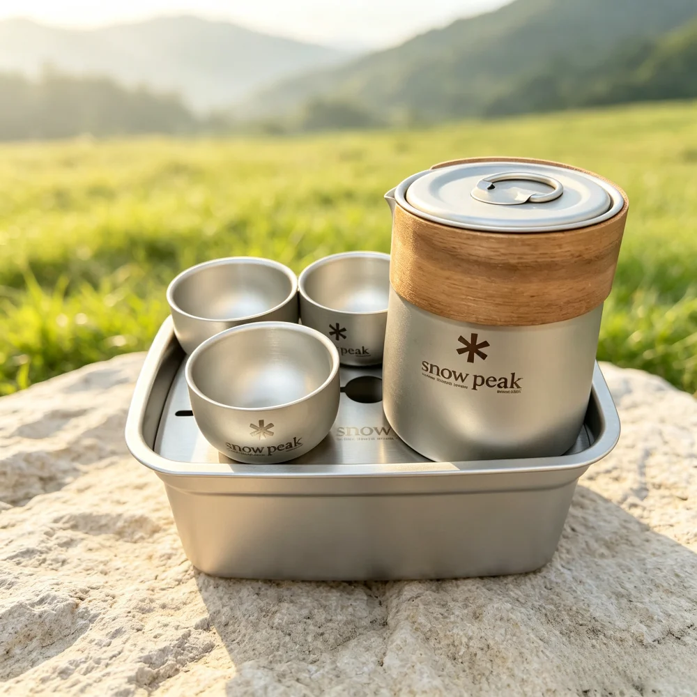 Camping Cooking Pan - snow peak 304 Stainless Steel Tea