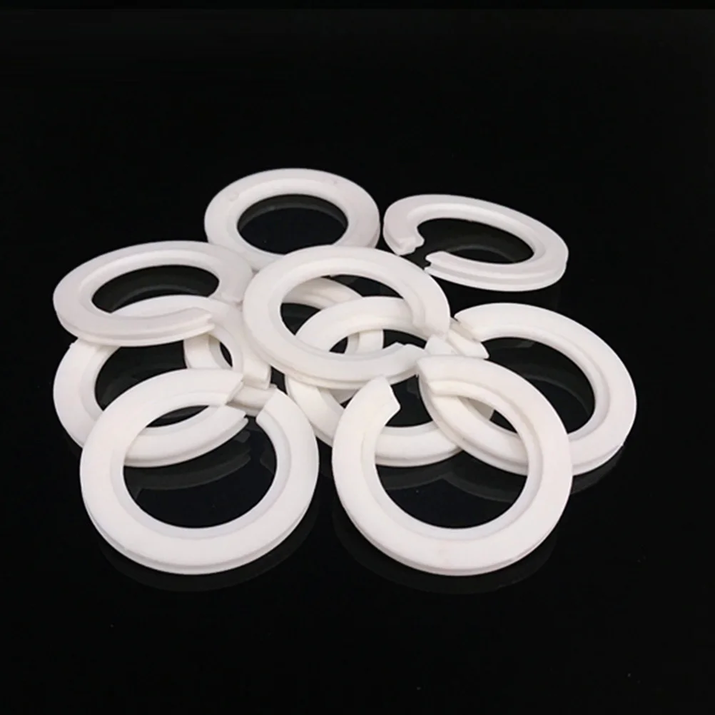 10Pcs E27 to E14 LED Light Socket Adapter Fix Ring Hard Plastic Bulb Transform Circle for Lampshade Conversion Tool