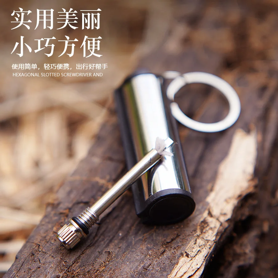 Multifunction Keychain 10000 Matche Waterproof Outdoor Ignition Safety Stick Stainless Steel Lighter Men\'s Cigarette Accessories