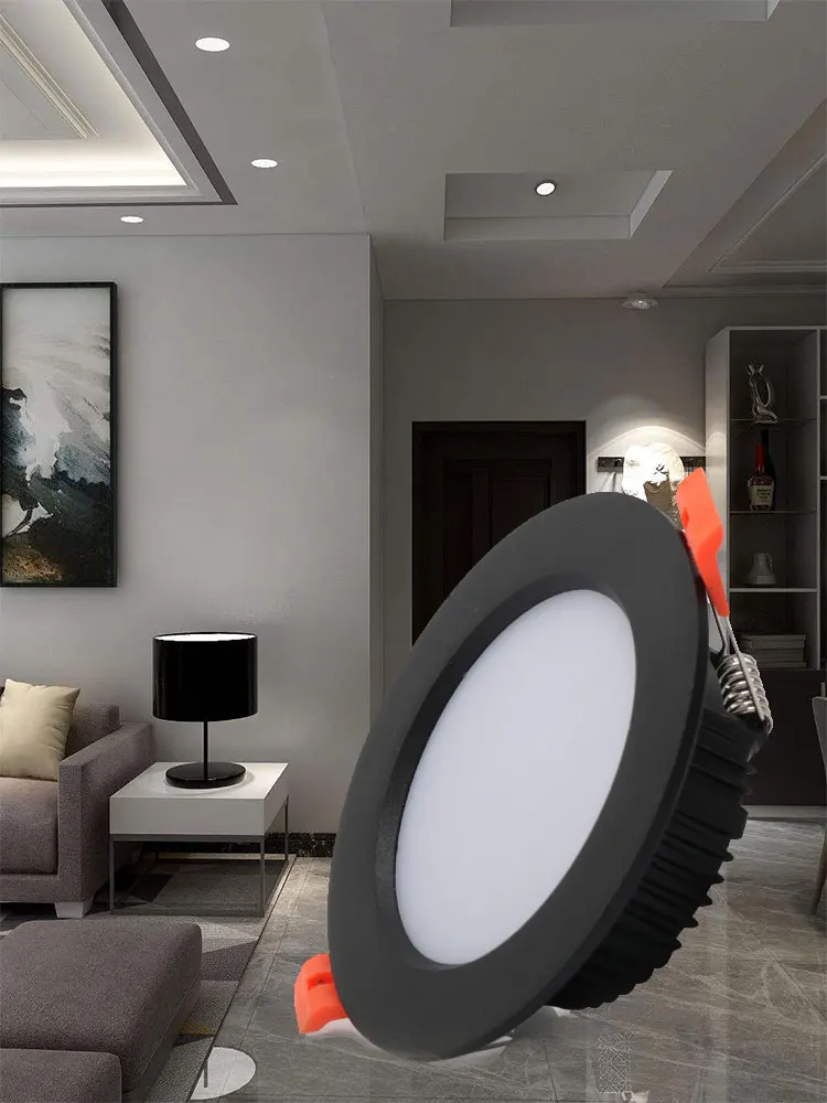 10Pcs LED Downlight 12W 15W 18W 9W AC220V 5W 7W 110V Wpuszczane punktowe oświetlenie z grubego aluminium Sypialnia Kuchnia Wewnętrzna lampa dolna — 2
