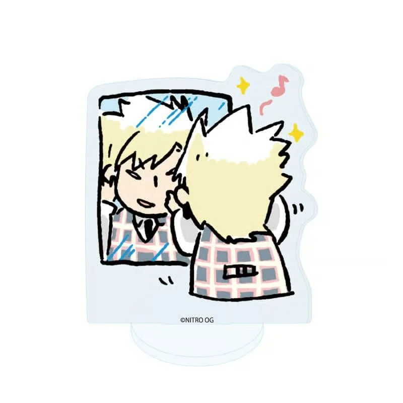 10cm NITRO CHiRAL Acrylic Mini Stand Keychain Plate Cosplay Prop Decor Cartoons Togainu No Chi/Slow Damage Gifts