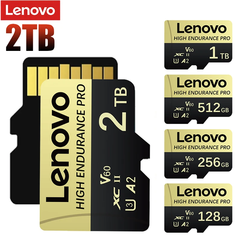 

Lenovo Original SD Card 2TB High Speed Memory Card 1TB Large Capacity Storage Device Sd Memory Card for Phone/Computers/Cameras