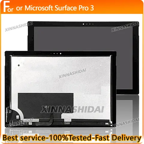 100% Tested new  LCD For Microsoft Surface Pro 3 LCD Display Touch Screen Digitizer Assembly