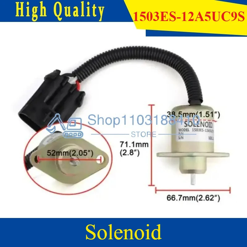 

Construction Machinery Part V1505 R90 Thermo King Fuel Stop Solenoid SA-4561-T 1503ES-12A5UC9S For kubota diesel engine Accessor