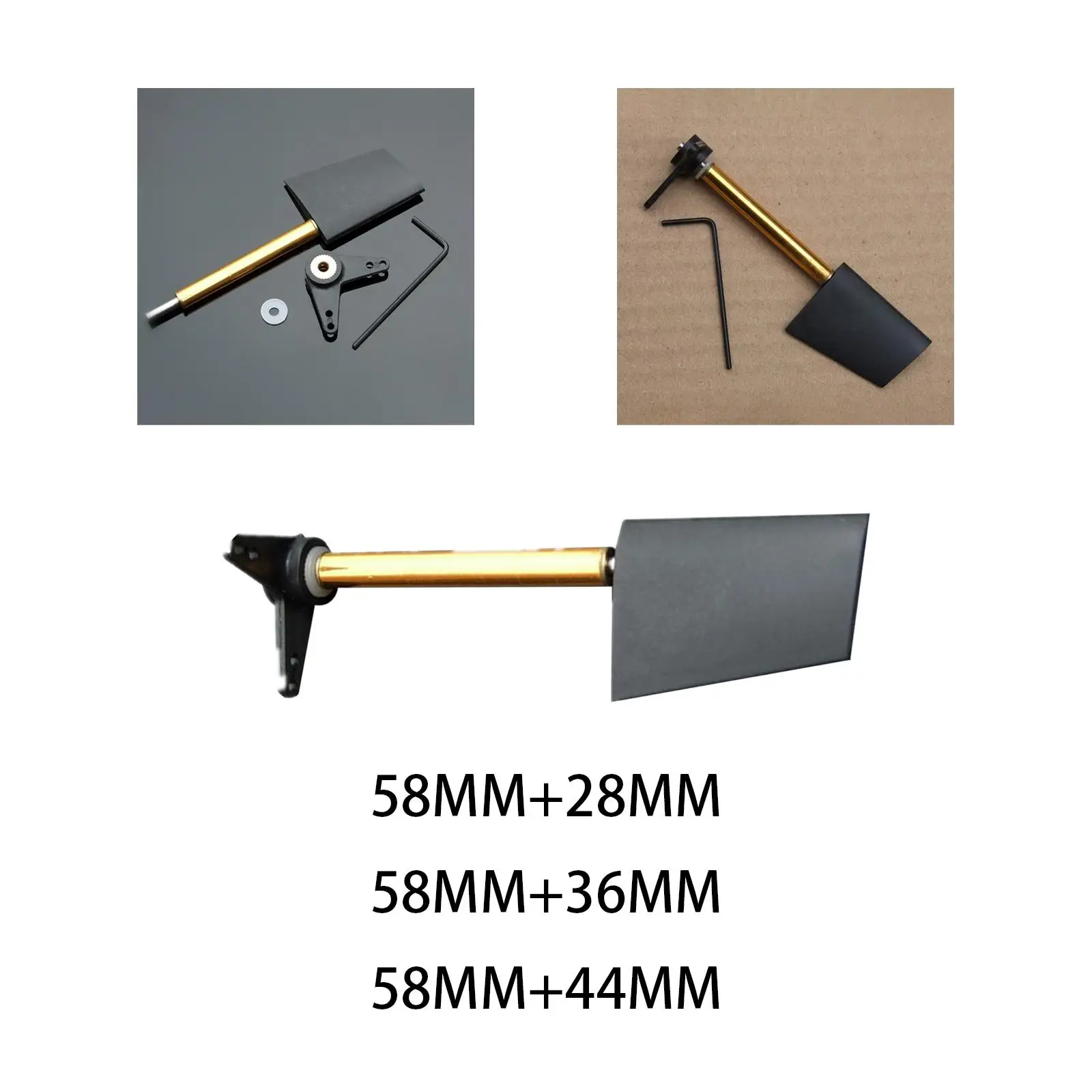 Fittings Rudder with L Shape Servo Arm for RC Submarine Boat Accessories Spare Parts