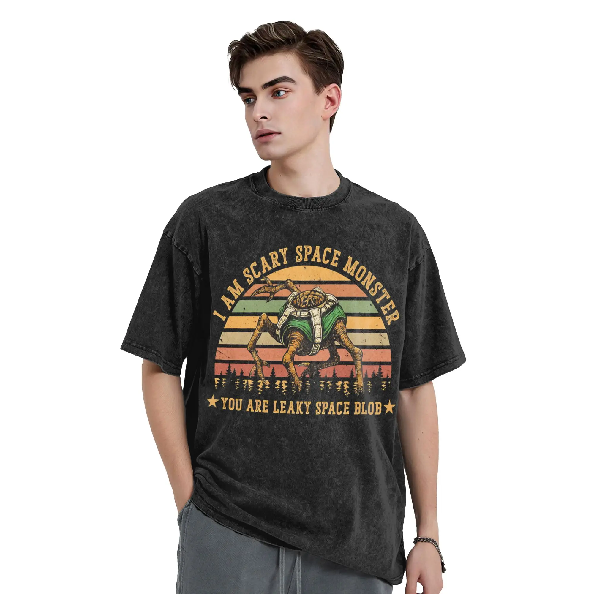 Rockys Project Hail Mary Bookish Lover Washed T Shirt Streetwear Hip Hop T-Shirt  Tees for Men Women Short Sleeve Street Printed