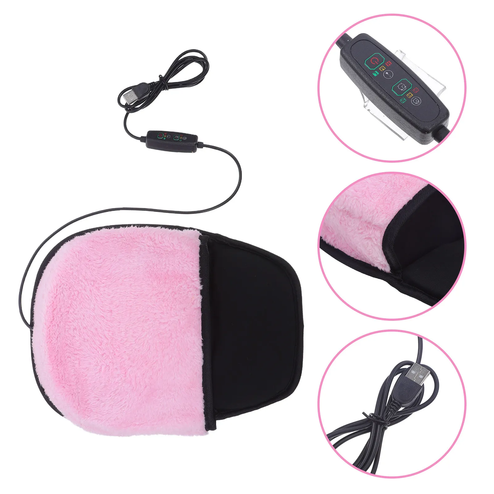 

Зимний USB-коврик для мыши с подогревом, быстрый флисовый греющий коврик для рук, эргономичная подставка для запястий, грелка для рук для компьютера, ноутбука, офисного стола