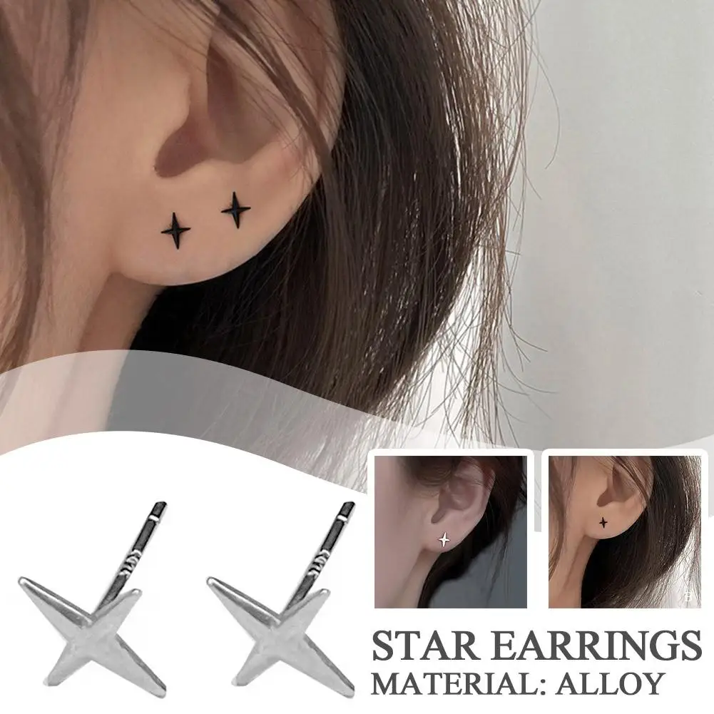 Модные-женские-серьги-с-четырьмя-острыми-носками-в-виде-звезд