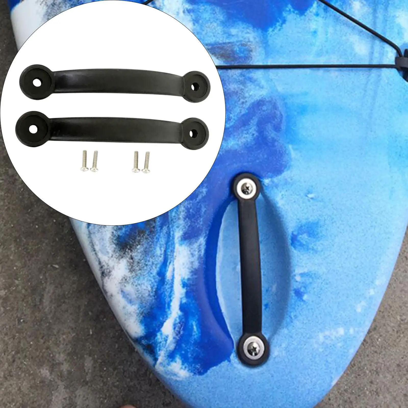 

Прочная пластиковая ручка для каяка, эргономичная, с боковым креплением и винтами, для аксессуаров для каноэ и каяков