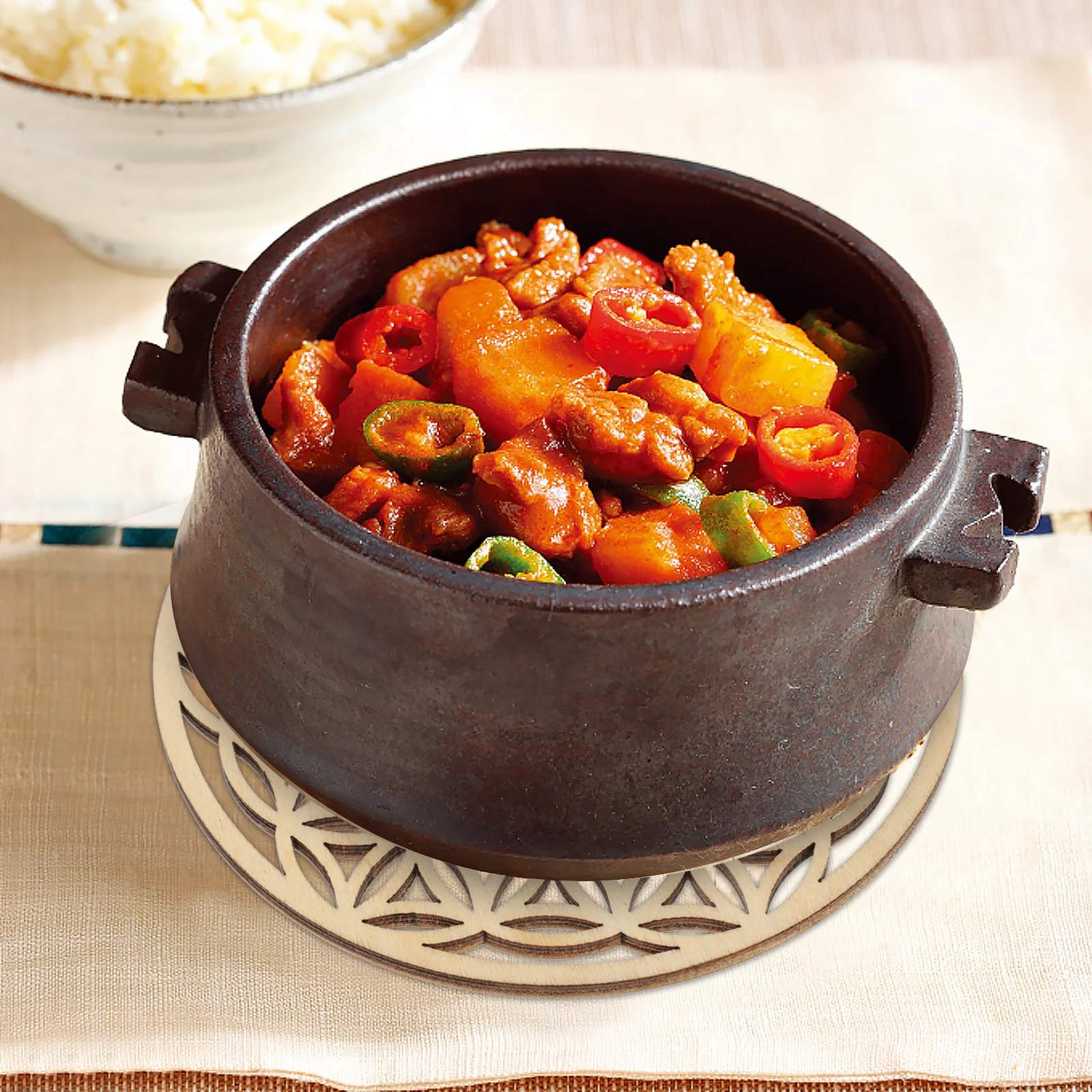 

10pcs Wooden Coasters Round Basswood Drink Cup Mat Placemat Heat Insulation Kitchen Tableware Pad Carving Design Natural Color