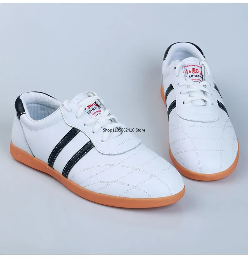 جلد البقر النساء الرجال تاي تشي الكونغفو فنون الدفاع عن النفس أحذية النمط الصيني ممارسة تجريب اللياقة البدنية أحذية رياضية كاجوال