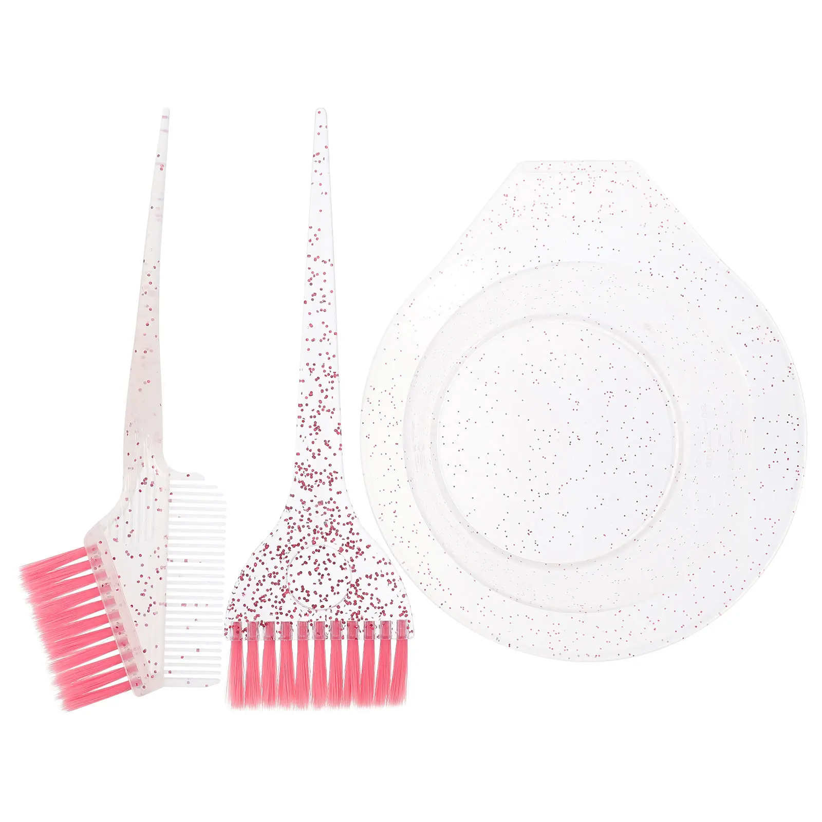 

1Set Hair Coloring Brush and Bowl Set Flexible Bristles Easy Application Mix Dyes Creams Salon Home Hair Dye Bowl and Brush