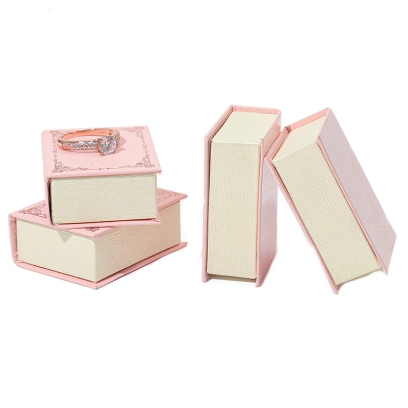 

Little Book Jewelry Case Retro Creative Princess Ring And Necklace Gift Box Packaging For Small Businesses