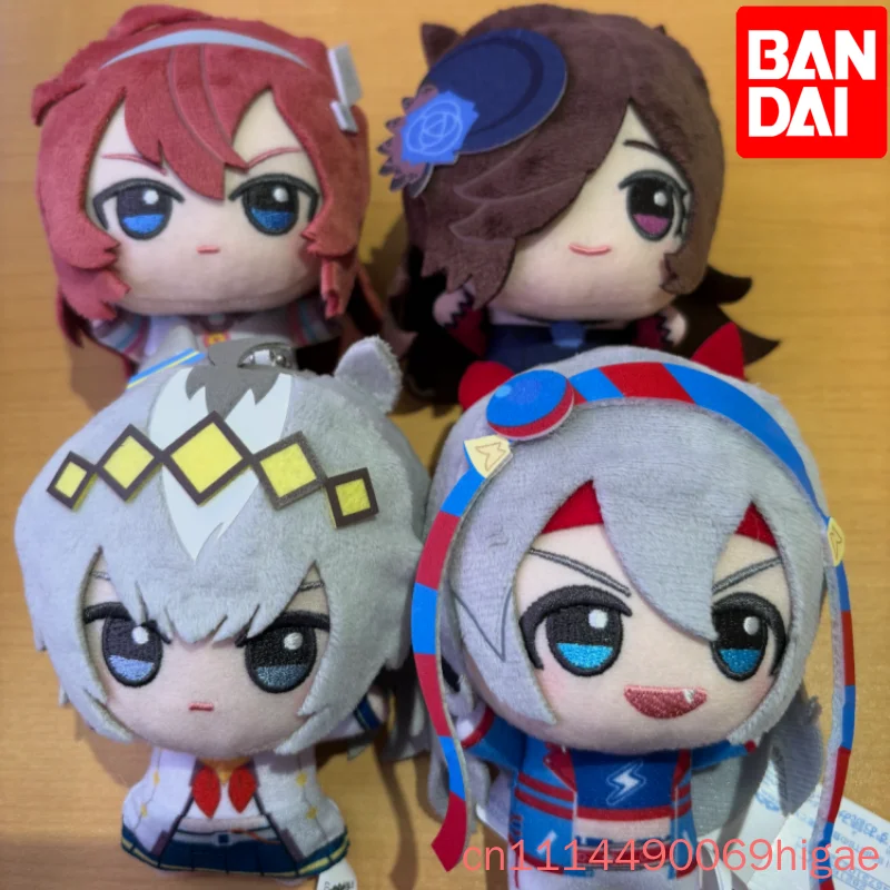 Bandai Original Uma Musume Pretty Derby Q Version Plush Toy Anime Character Collectible Doll Desk Decoration Gift For Anime Fans