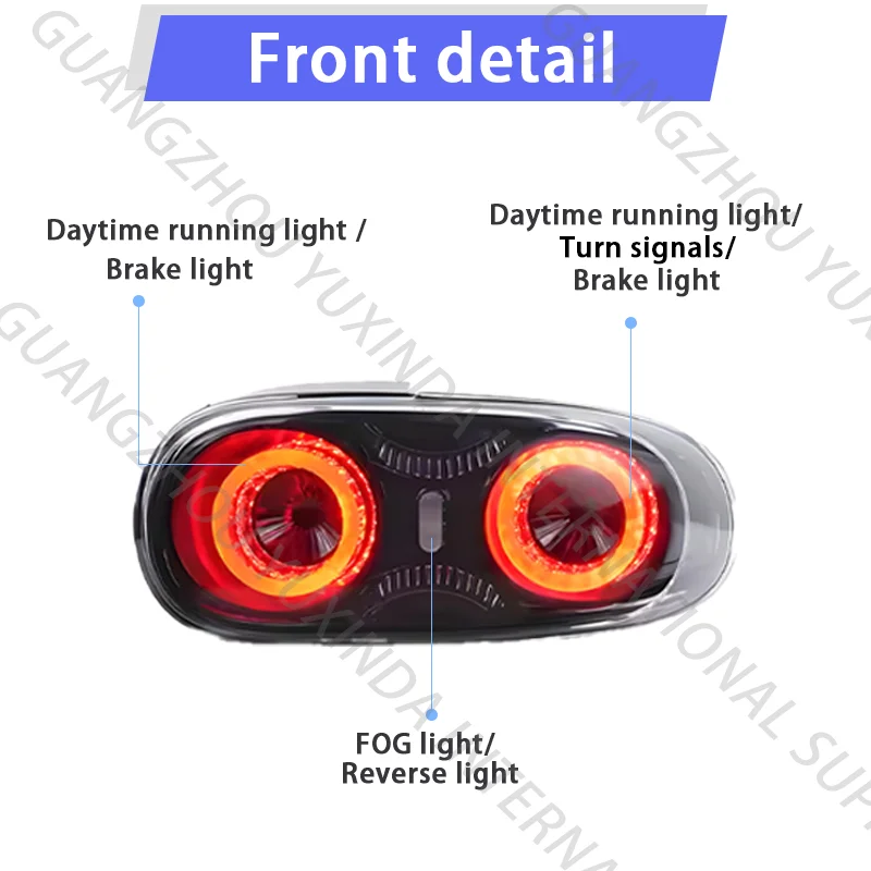 عالية الجودة LED لمبة خلفية لمازدا MX-5 NC 2005-2015 المصابيح الخلفية Emark المعتمدة ضوء الدخان النهار تشغيل ضوء
