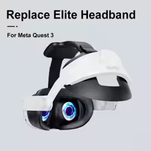 Correa de cabeza ajustable para Oculus Quest 3, soporte mejorado, banda para la cabeza cómoda ABS + correa para la cabeza de esponja para accesorios Meta Quest 3/3S