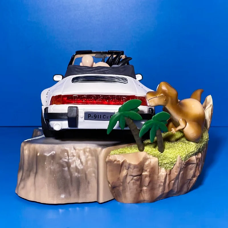 Dragon Ball Porsche Son Goku Modelo, Três Mestres Estudantes Montando Figura Anime, Kit de Garagem, Enfeites de Mesa, Anime Periféricos Presente