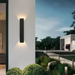 LED Outdoor Waterproof Wall Lamp Modern Nordic Style Indoor Wall Lamps 24W 18W 6W Living Room