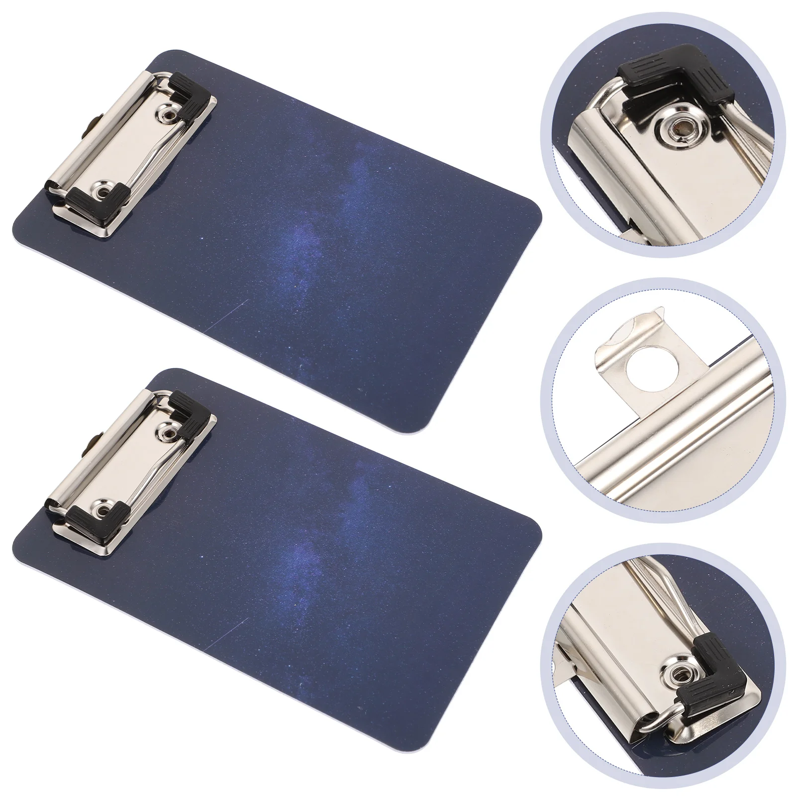 

2pcs Portable Writing Board Plastic Clipboards Document Organizer For Office Multi-Function File Folder Exam Paper