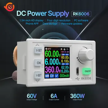 RK6006 RK6006-BT 60V 6A 4 digit communication adjustable DC step down voltage bench power supply Buck converter