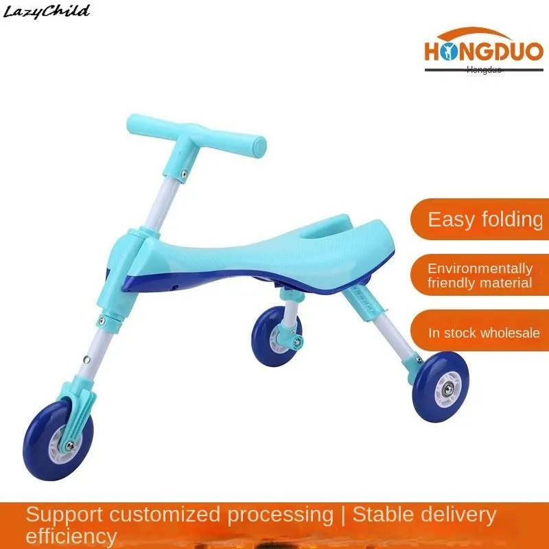 

Children's Foldable Multi-color Environmentally Friendly PVC Three Wheeled Early Childhood Education Balanced Toddler Toy Car