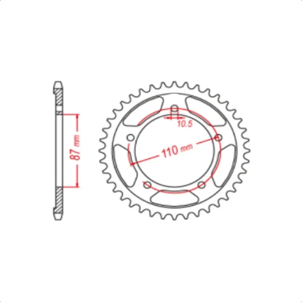 520 46T Motorcycle Rear Sprocket Gear Staring Wheels For Suzuki SV650 SV 650L 2016-2018 2019 SV650A  ABS 2020 SV 650X