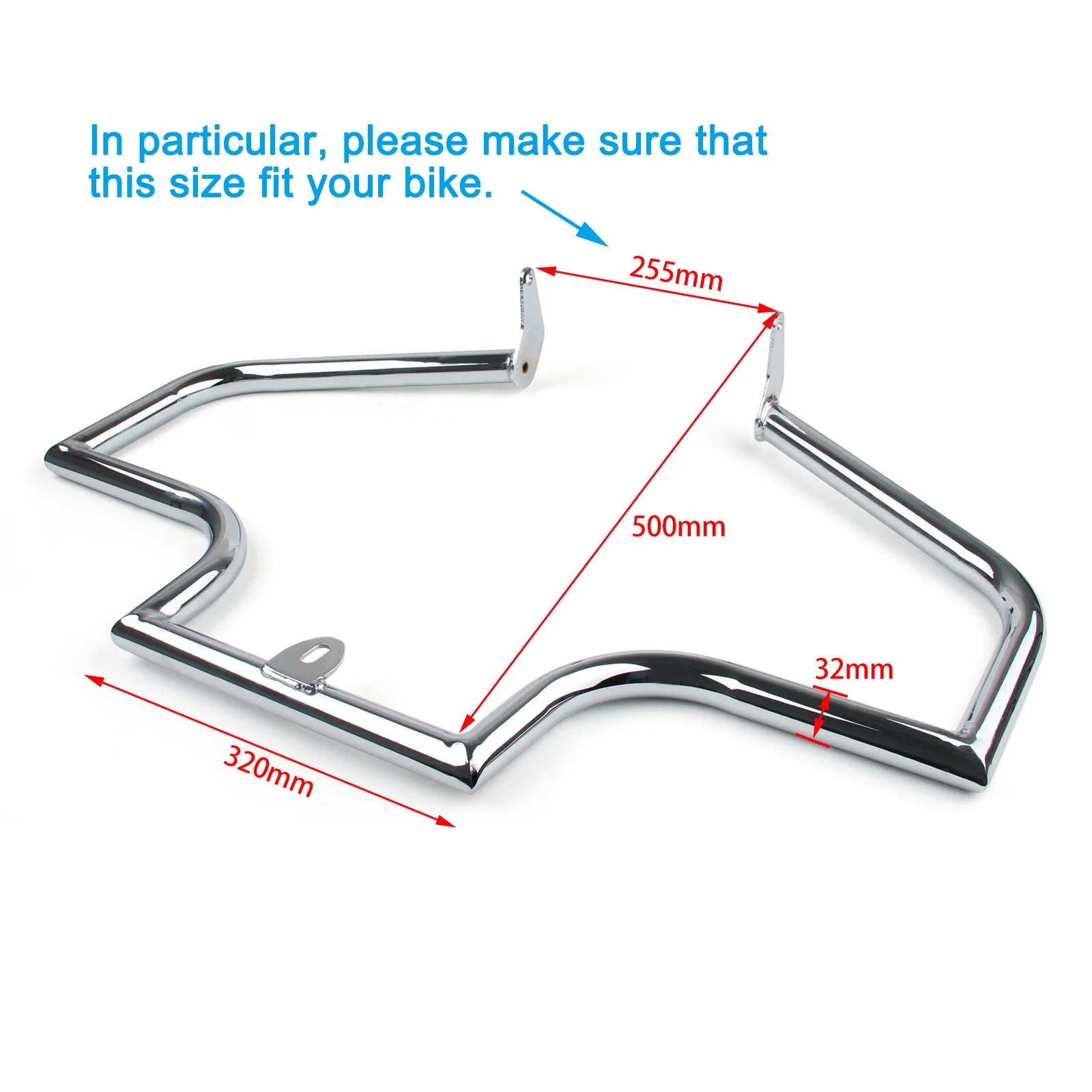 Topteng Highway Engine Guard Crash Bar Fit for Fat/boy Heritage Softail FLST 2000-2017