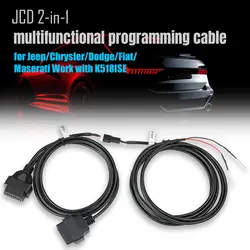 Lonsdor JCD 2-in-1 Multifunctional Programming Cable Work with K518ISE Key Programmer for Jeep/Chrysler/Dodge/Fiat/Maserati