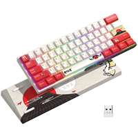 XVX M61 Mechanical Keyboard Lzakaya Japaness Theme Wireless Gamer Mechanical Keyboard RGB Backlit for Pc Gamer Gateron Switch